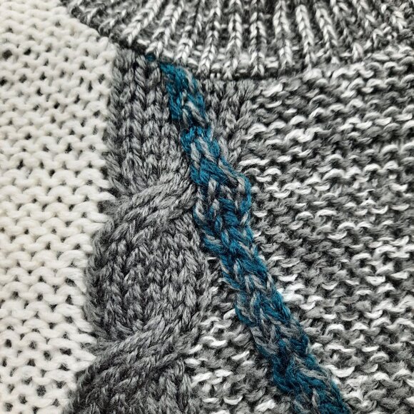 Vtg 70s thick knit mock neck sweater - Sears Roebuck brand - Picture 7 of 11